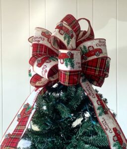 Special Delivery Tree Topper Bow